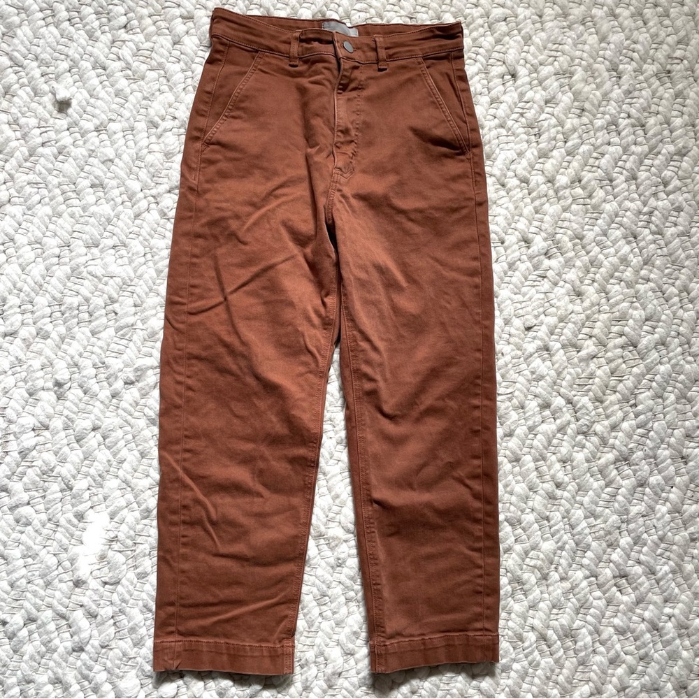 Everlane Straight-Leg Crop, Cocoa Brown, 10